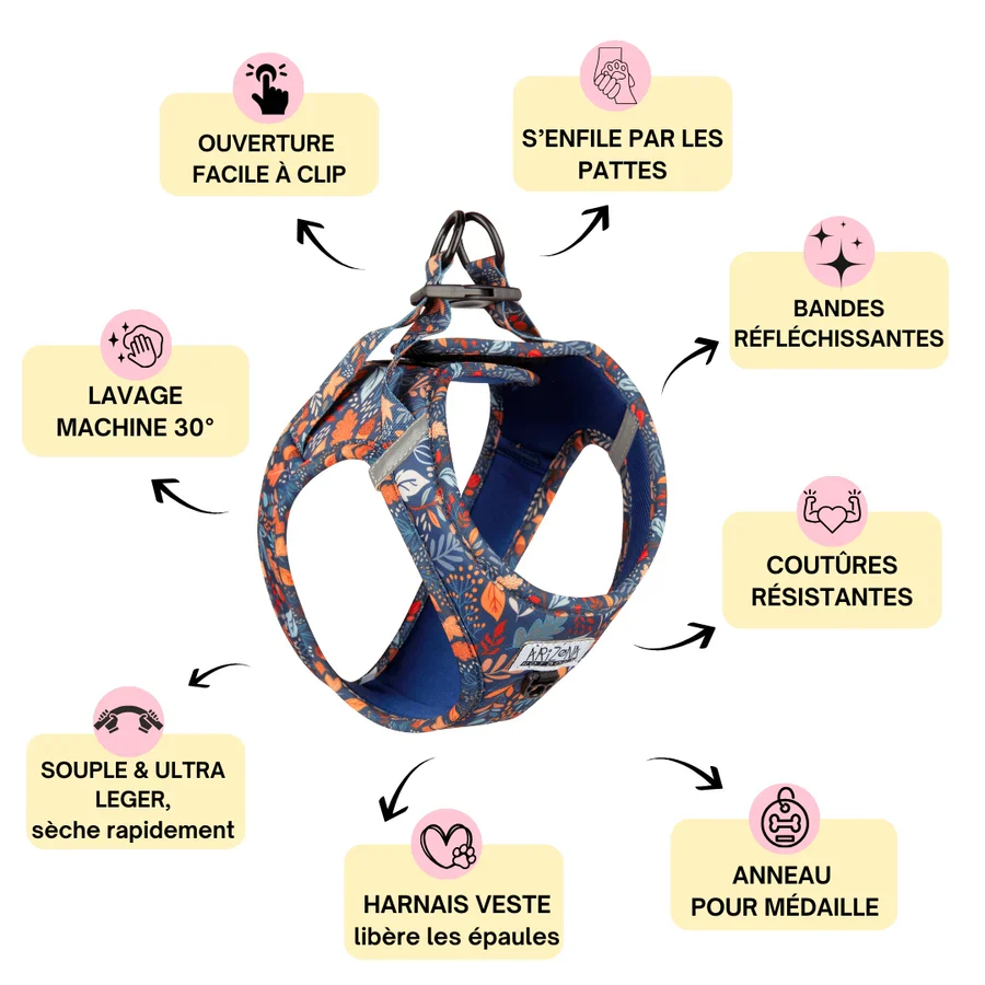 Harnais Step-In Fall in Love – harnais veste automnal – Image 2