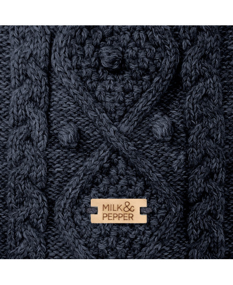 Pull pour chien Torsade Keelan bleu marine - Tailles classiques, bouledogues et teckels – Image 3