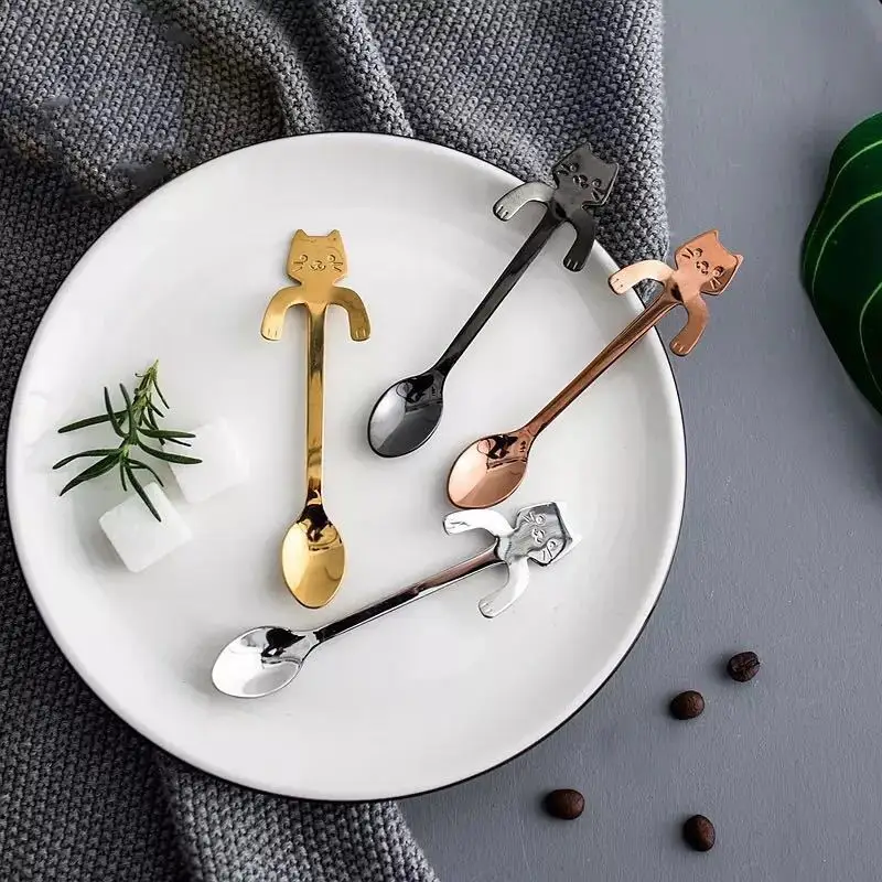 Cuillère Chat En Métal SCOOKAT™