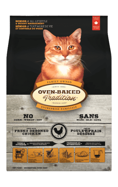 Oven-Baked Tradition, Nourriture au Poulet – Chat Senior ou Contrôle de Poids, 2.27 kg