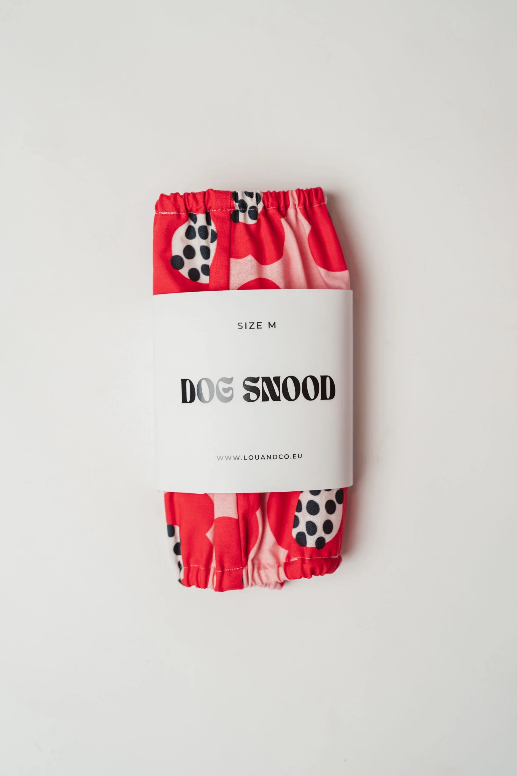 Snood Red Flowers pour chiens - Protection florale et élégante – Image 2