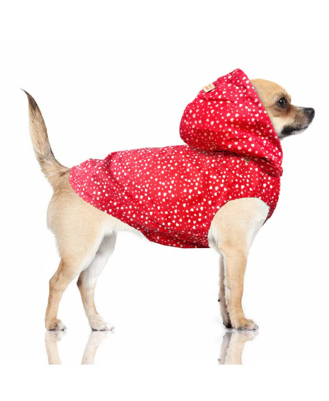 Imperméable Cyrielle Cœurs Rouge – Image 2
