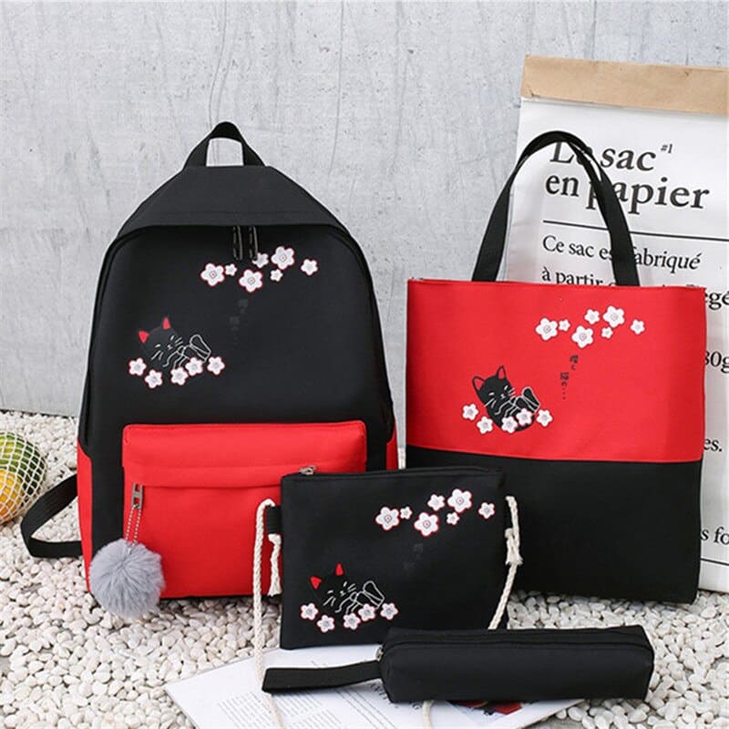 Sac à dos chaton noir et son ensemble BLACKYTKAT™ – Image 6